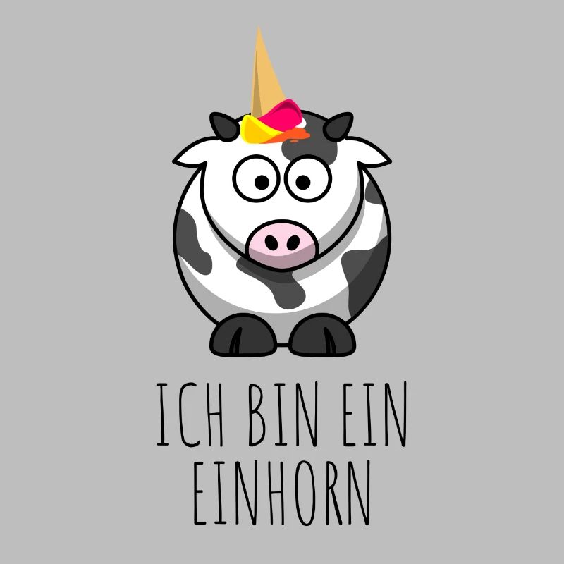 Ich bin ein Einhorn - Eiswaffel Kuh