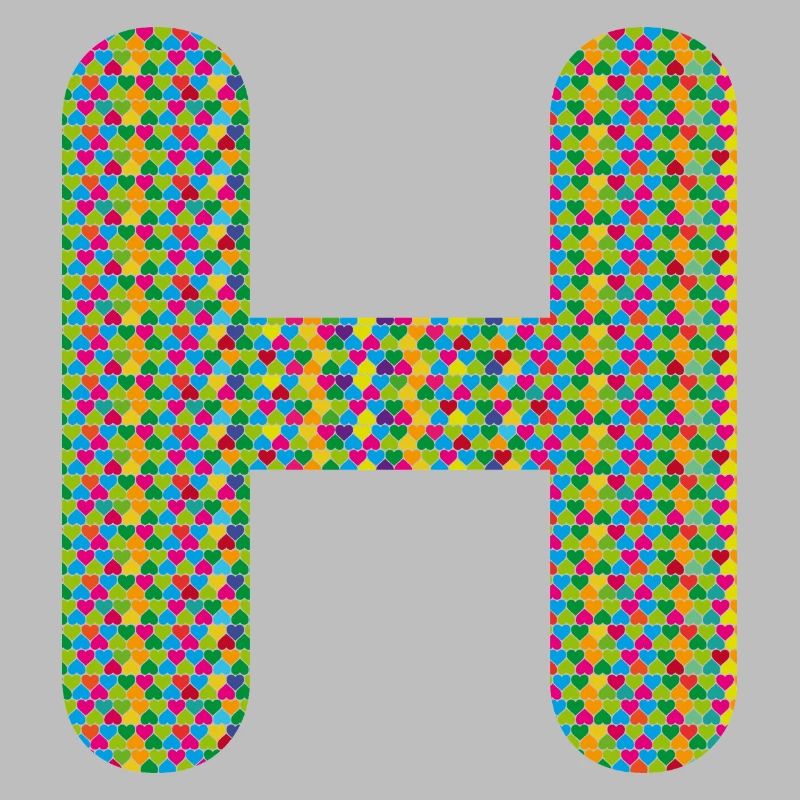 Coeur coloré H Design - Unique et élégant !