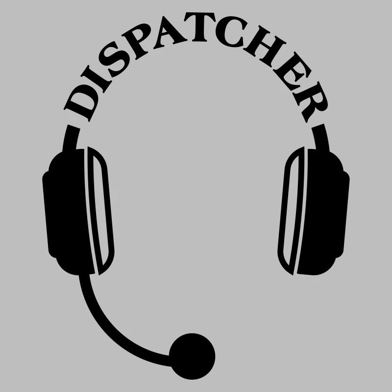 Dispatcher headset headphones micro micro emblem