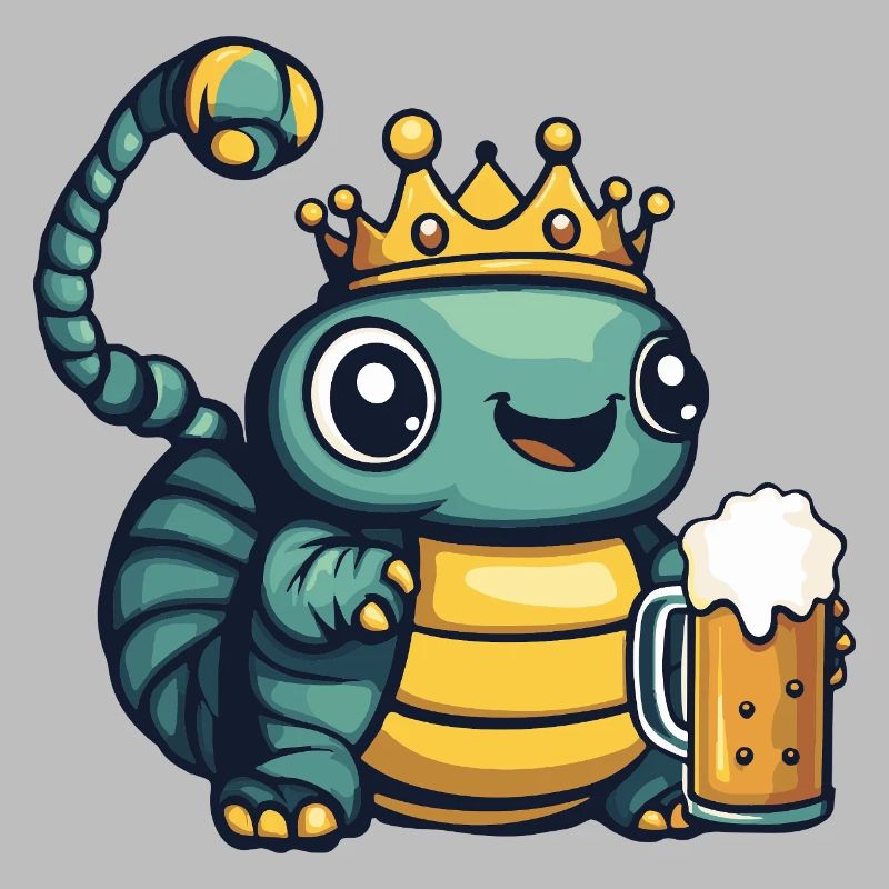 Worm Beer Funny