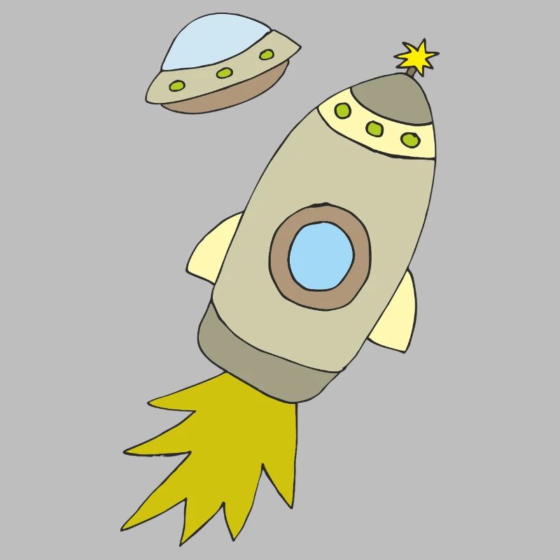 Fusée spatiale à propulsion lumineuse