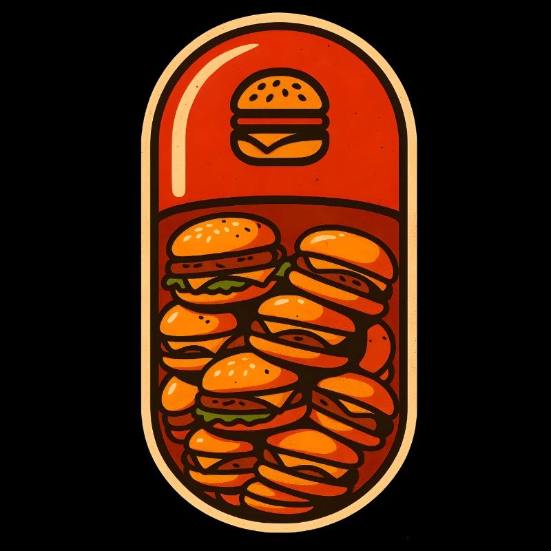 Lustiges Hamburger Stack Lover Design