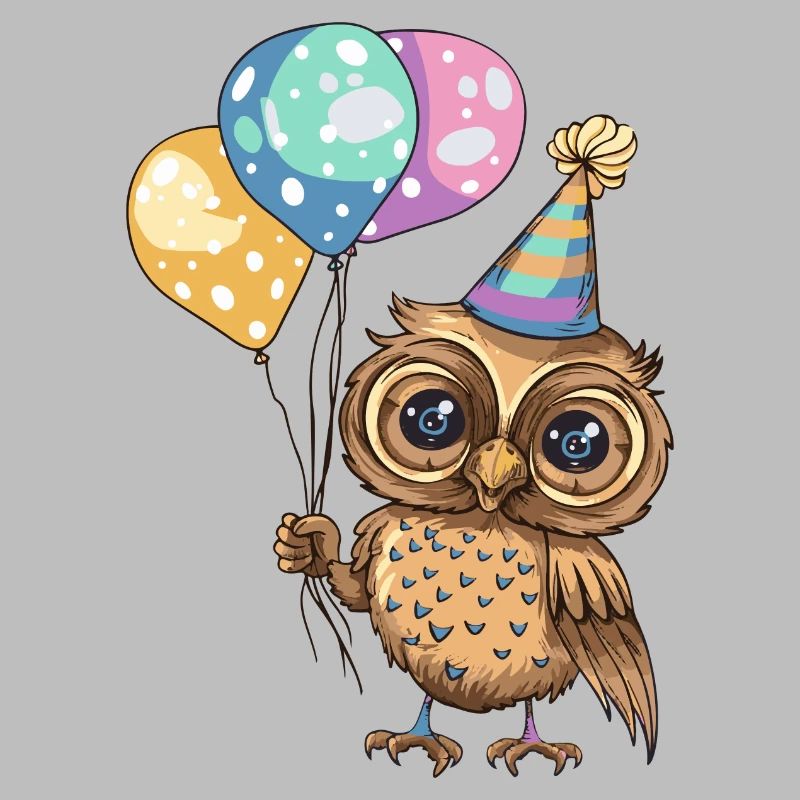 Eule Geburtstag Comic