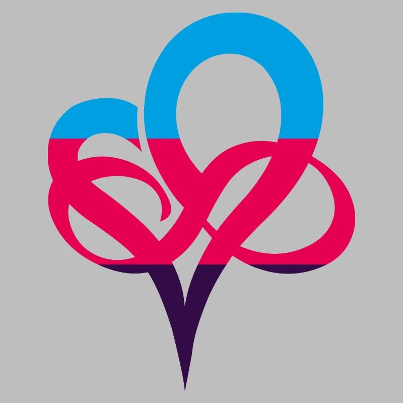 Polyamorie Flagge Infinity Heart Unendlichherz
