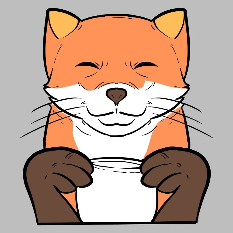 Fox Coffee Coffee Drinker Gift