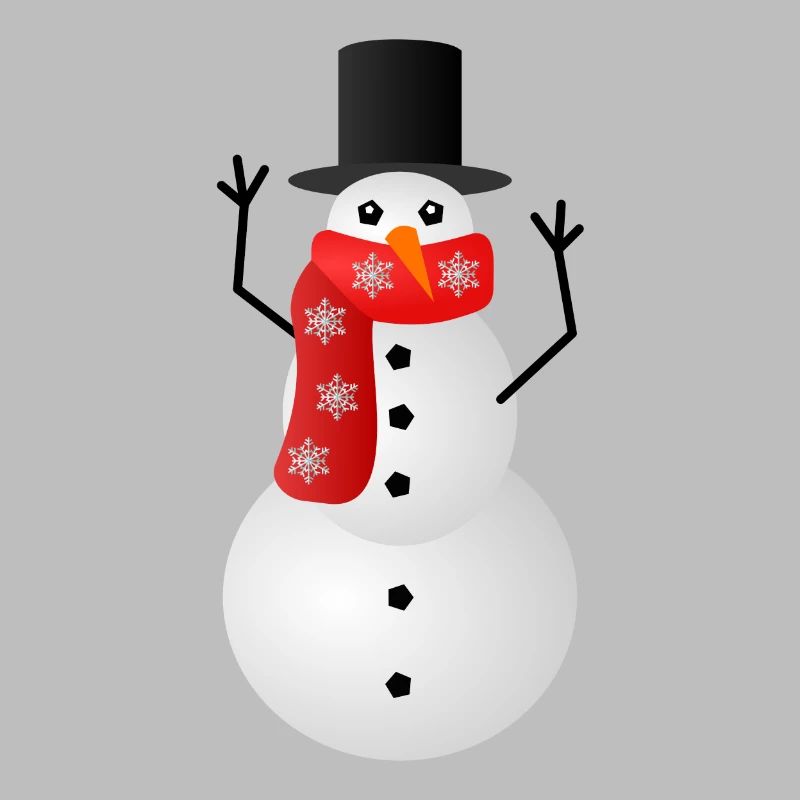 Weihnachtspullover - Schneemann