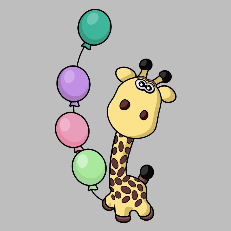 fête de naissance heureuse - girafe de naissance