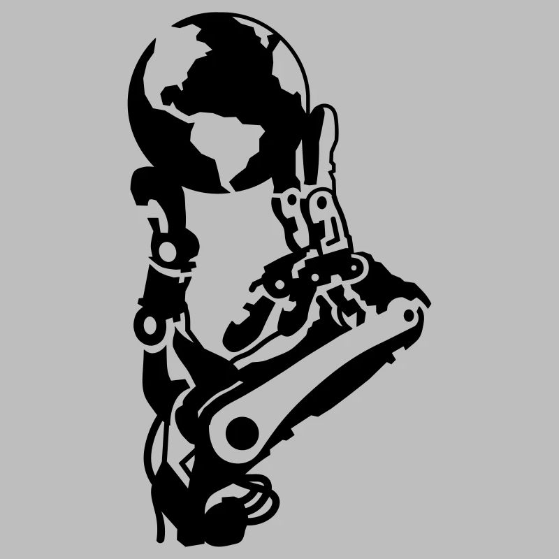Globe in robot hand