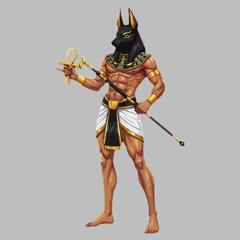 Anubis Warrior with Ankh Cosplay