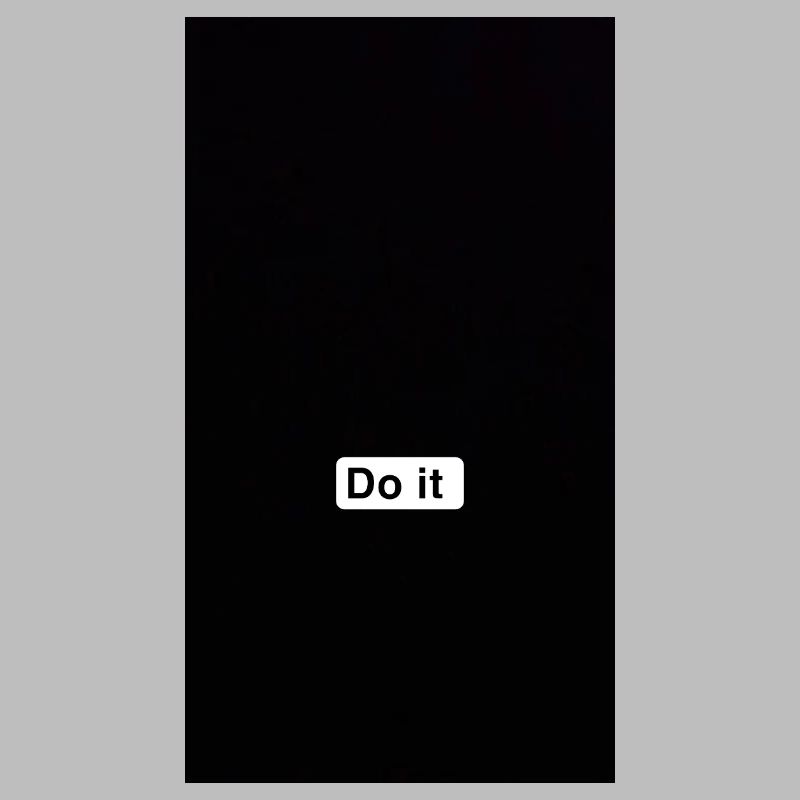 Do It Minimal Black