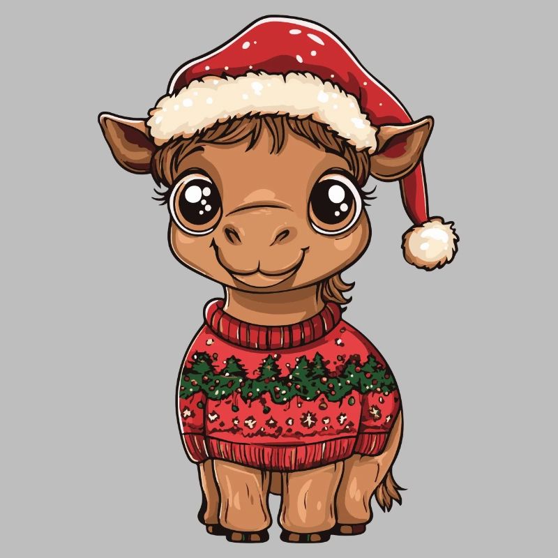 Kamel Weihnachten Comic