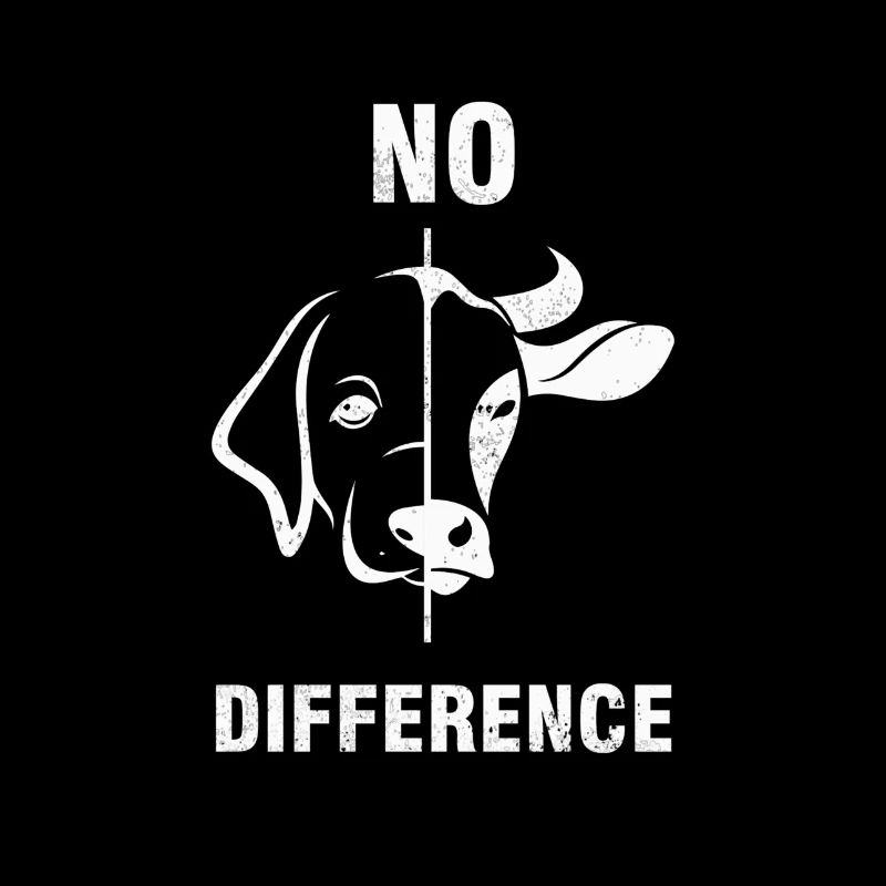 VEGAN Shirt · NO DIFFERENCE · Geschenk