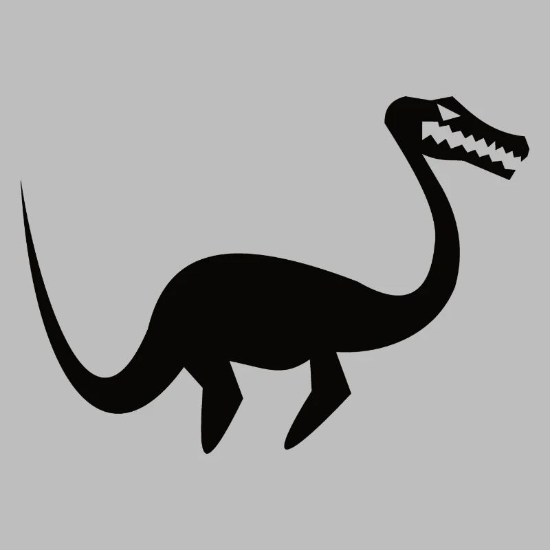 cool plesiosaurus silhouette design