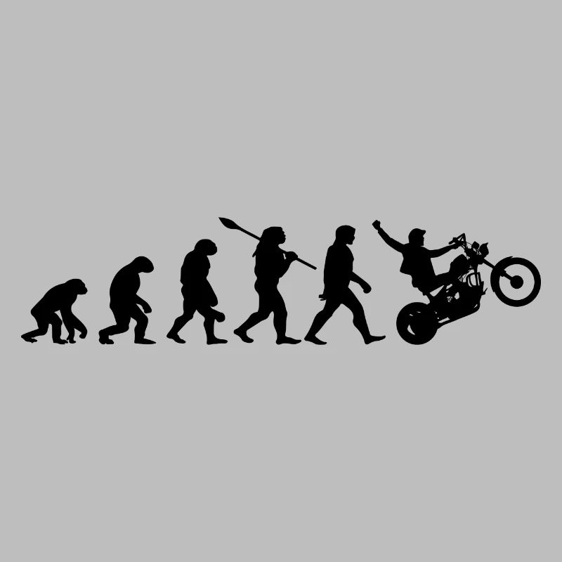 Motorrad Biker Evolution Motorradfahrer