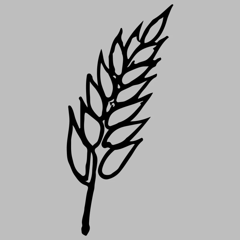 Weizen Illustration Brotbäcker Geschenkidee