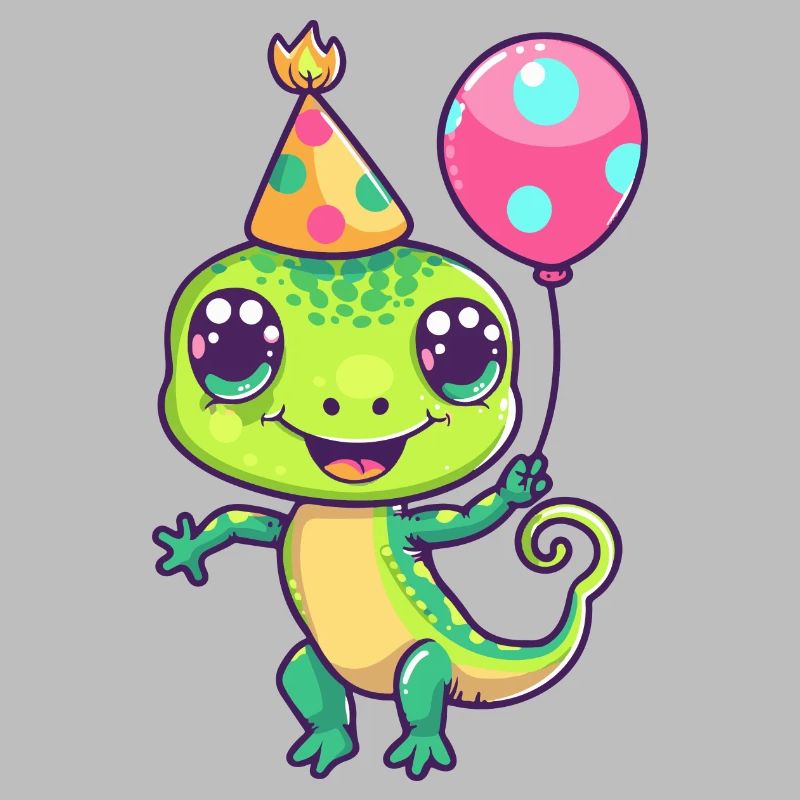 Echse Geburtstag Comic