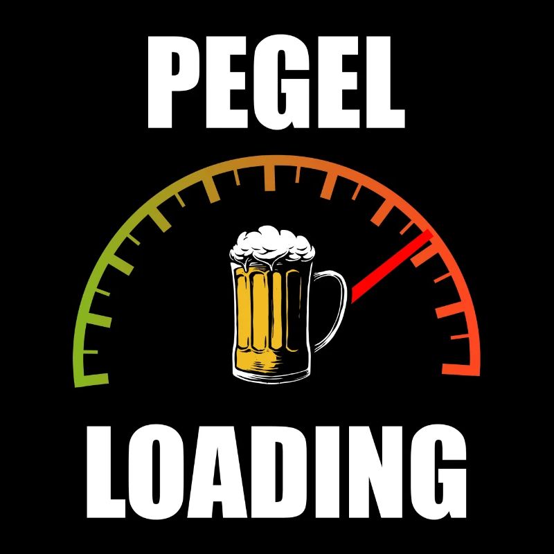 Pegel loading Biertrinker Bierliebhaber Bier Sauf
