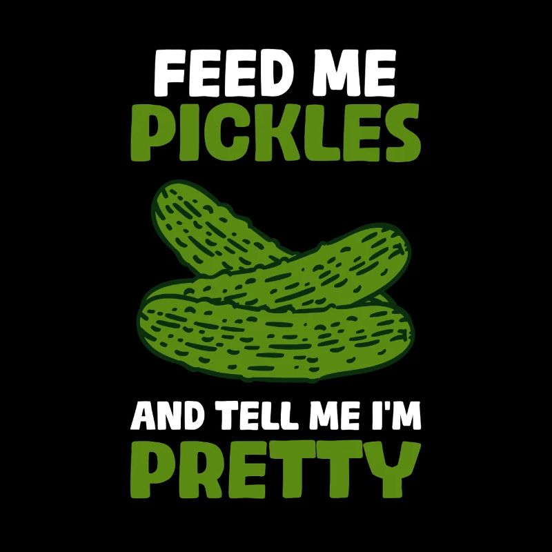 Nourris-moi de cornichons Concombre drôle Concombre Amateur de concombre