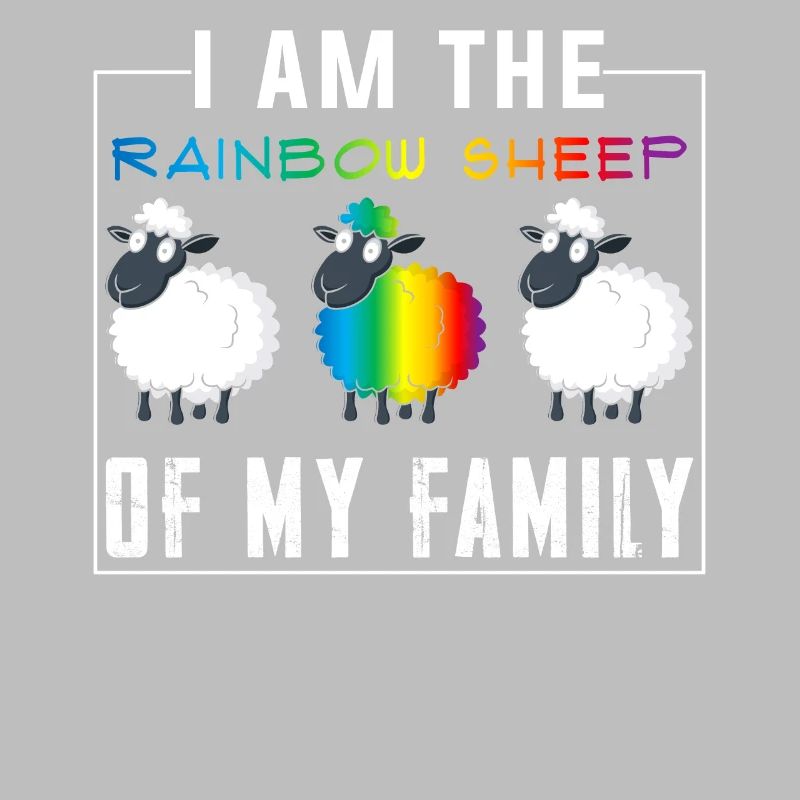 CSD Schaf Regenbogenfarben
