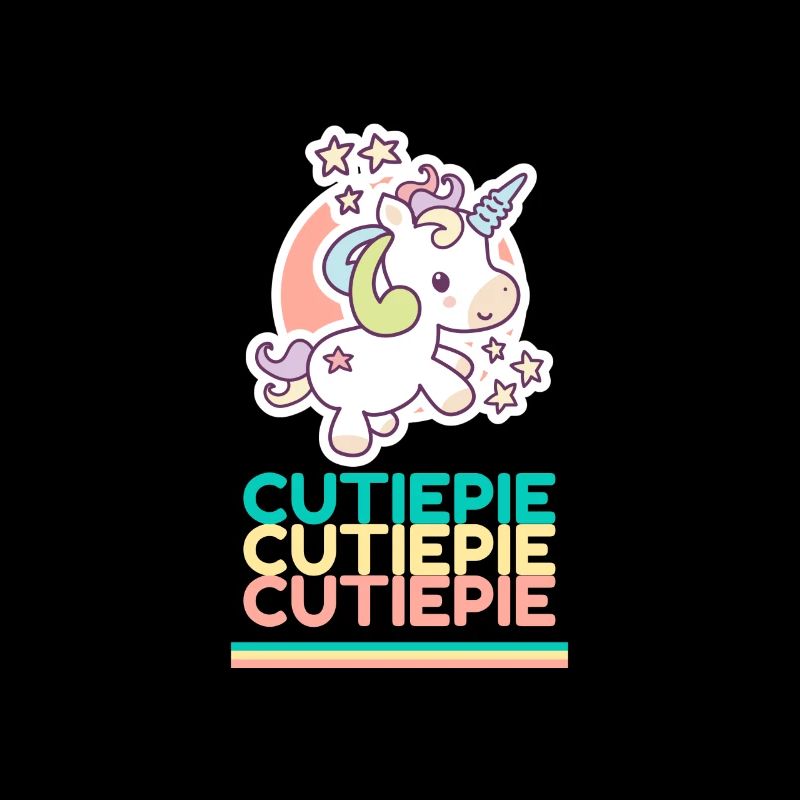 Cutiepie Einhörner Junge Mädchen Kinder Bunt