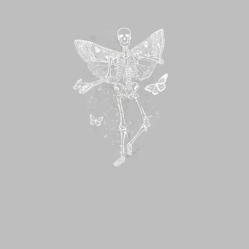 Fairycore skeleton butterfly cute grunge gothic