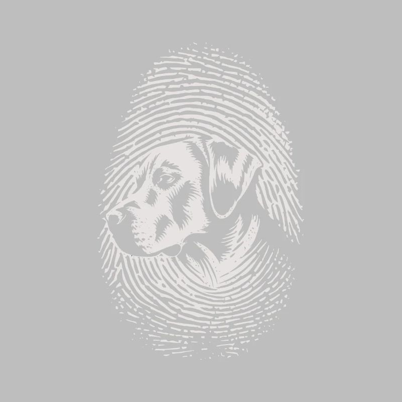 Empreinte digitale Labrador Labrador créatif