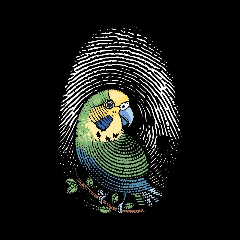 Perruche empreinte digitale Perruche créative