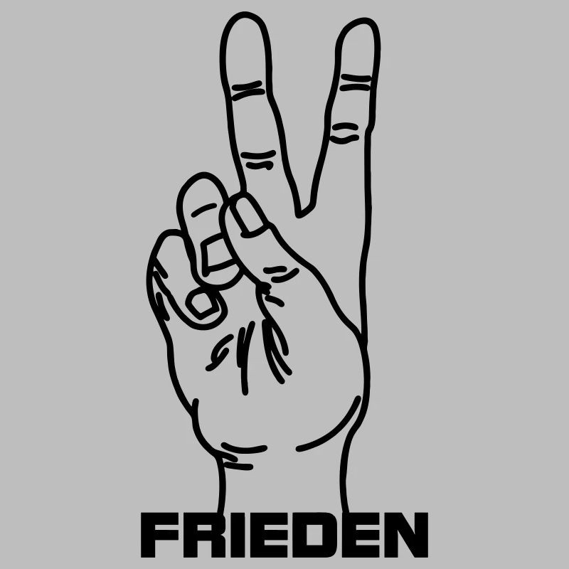 Hand gesture german Frieden