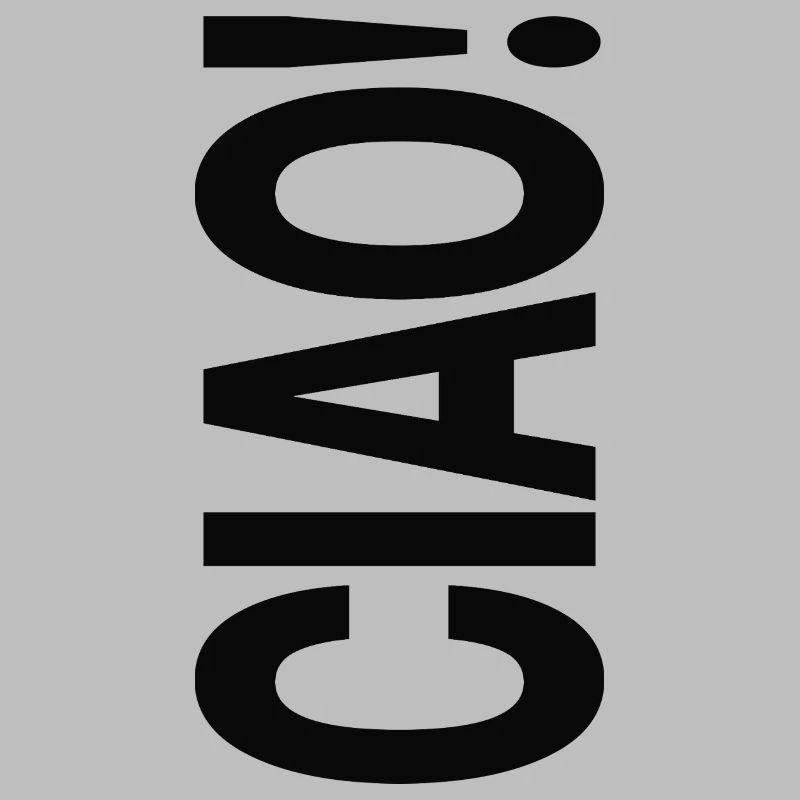 Ciao Typography Statement Design