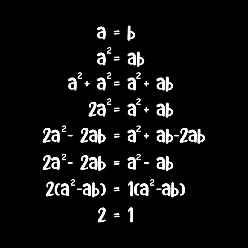 Zwei gleich eins Math-Assistent Geschenk
