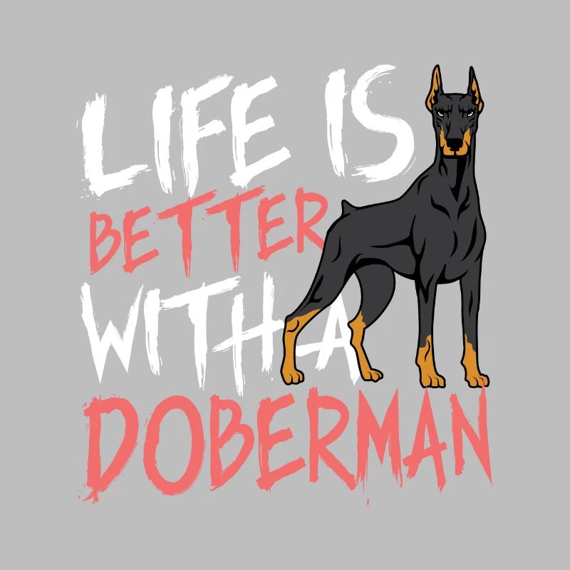 Besser mit Dobermann Hund Elternteil. Geschenk