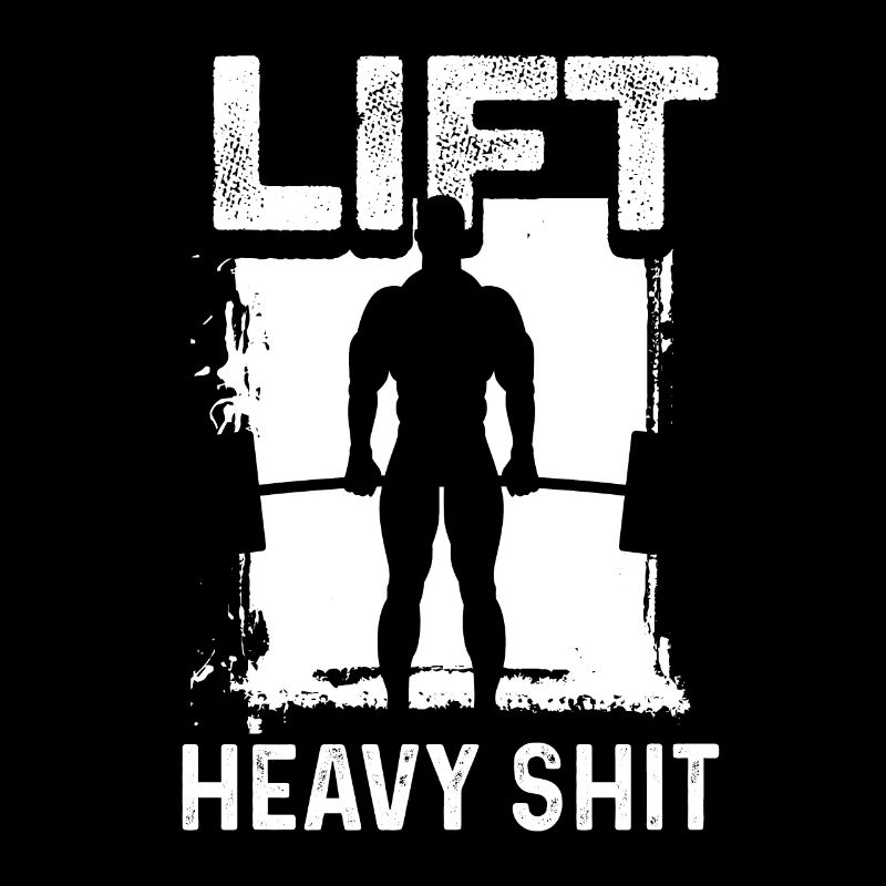 Hebe schwere Scheiße Bodybuilder oder Fitnesstrain