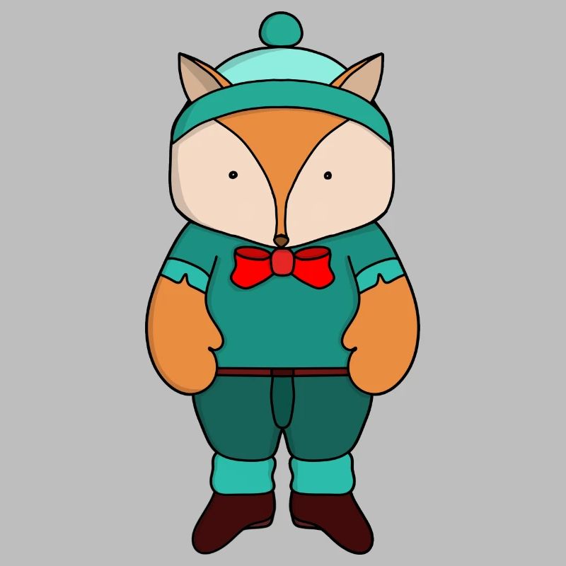 Renard vert mignon