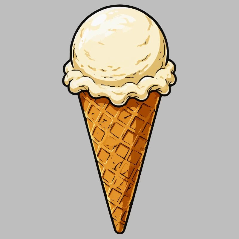 Vanille Eis Kugel