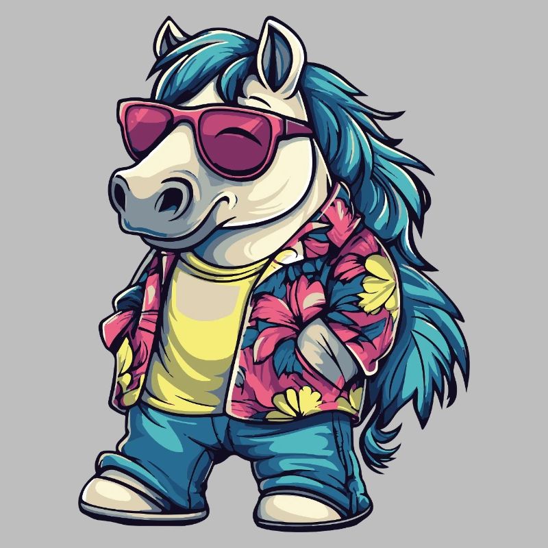 Vacances de bande dessinée de cheval