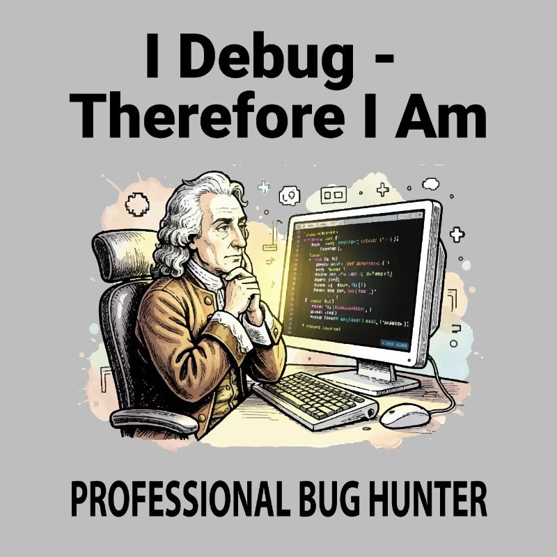Retro Scholar at Coding Console - light background