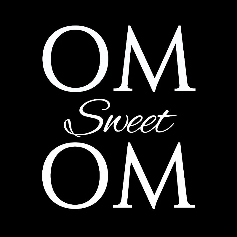Om Sweet Om white