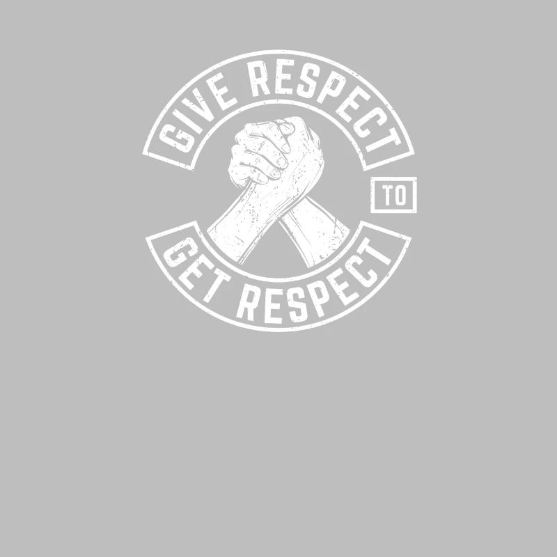 Give Respect To Get Respect Biker back print