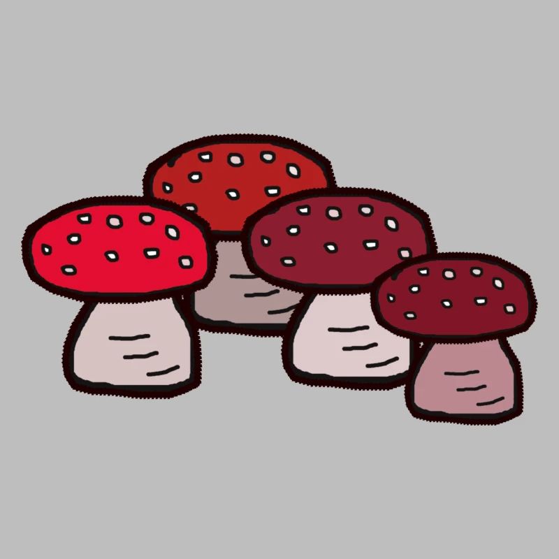 October Forest Mushrooms Toadstools Poisonous Poison