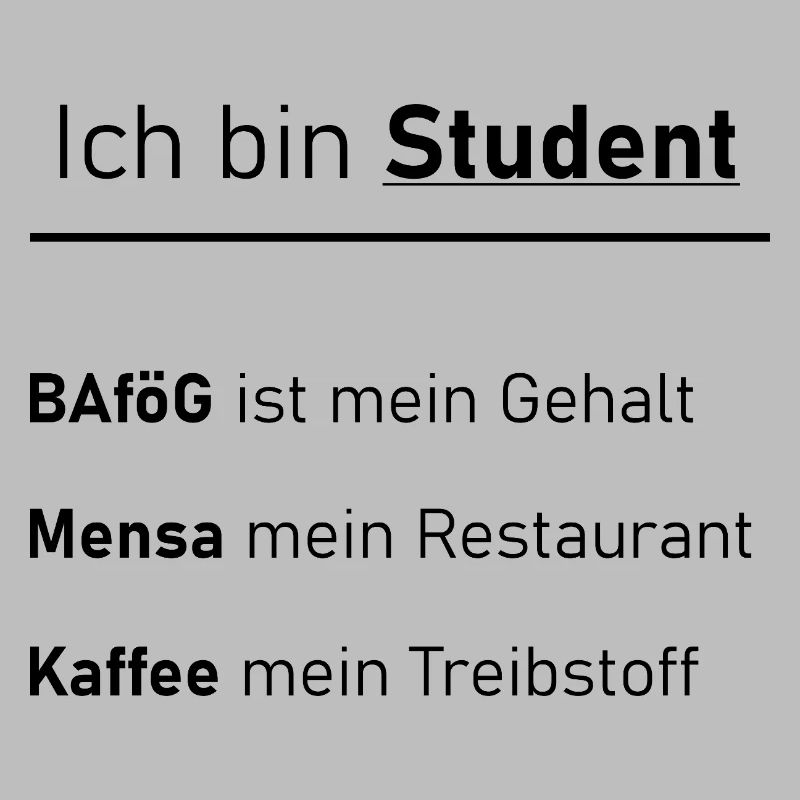 Unispruch "Ich bin Student" Geschenk, Studenten