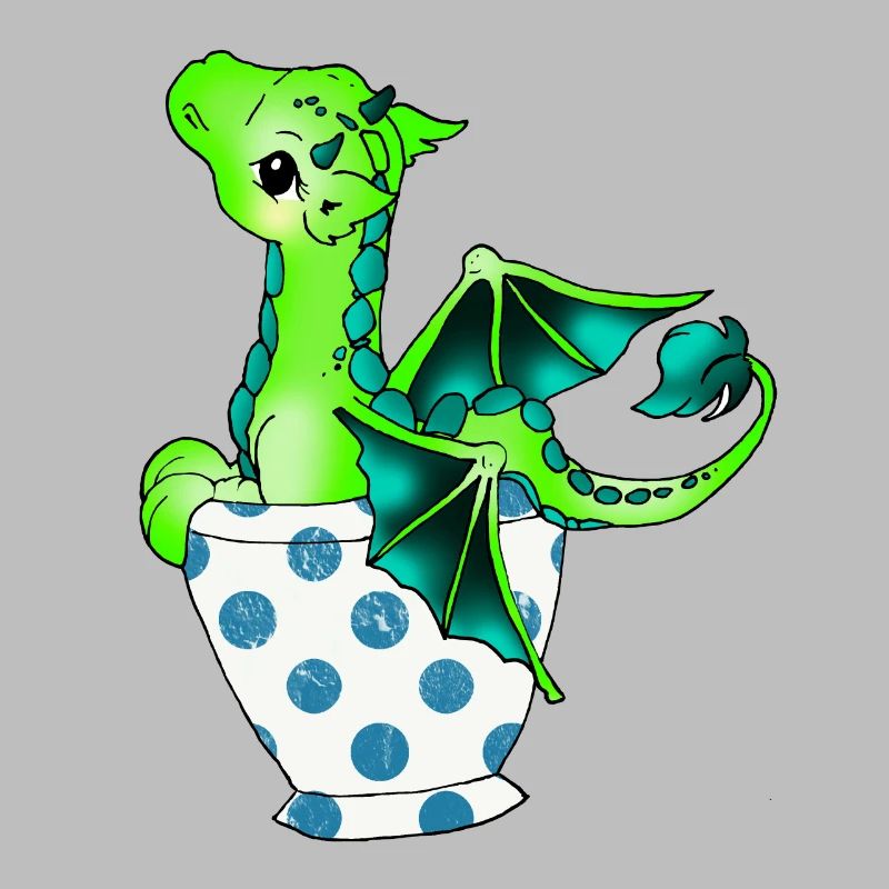 Dragon dans la coupe Créature mythique