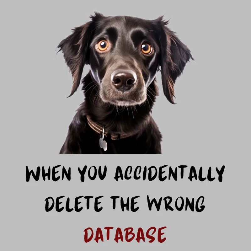 When you accidentally delete the wrong database