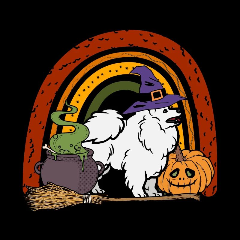 Süßer Spitz Halloween Kostüm Hund