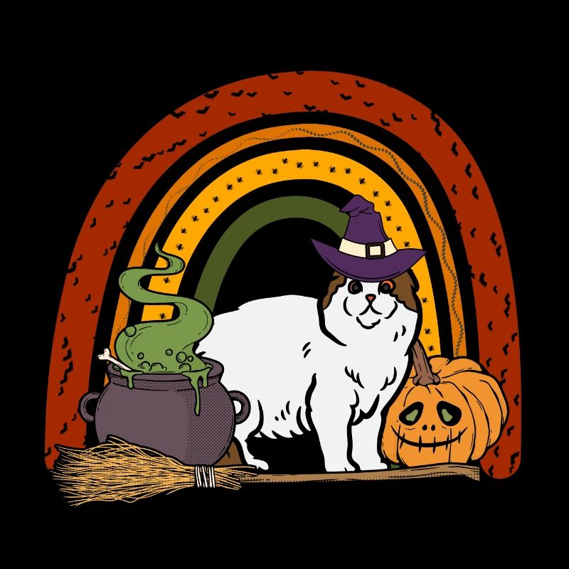 Mignon scottish folding ear cat Halloween cat