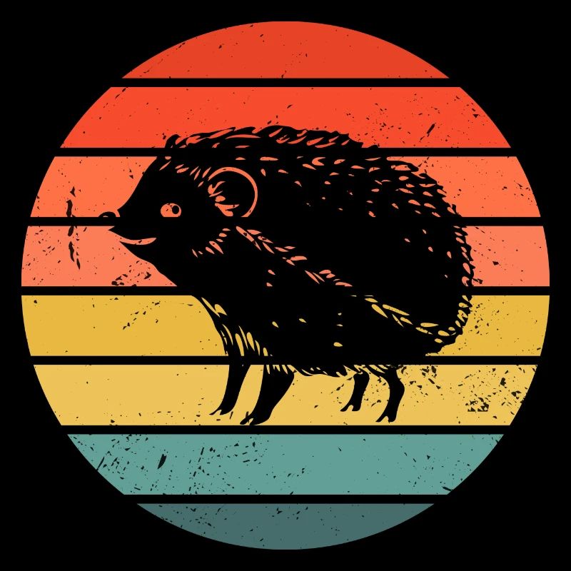 Hedgie Retro Sunset Hérisson