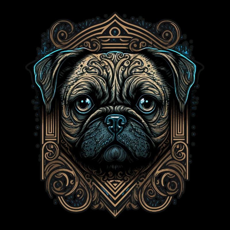 Pug Dog Art