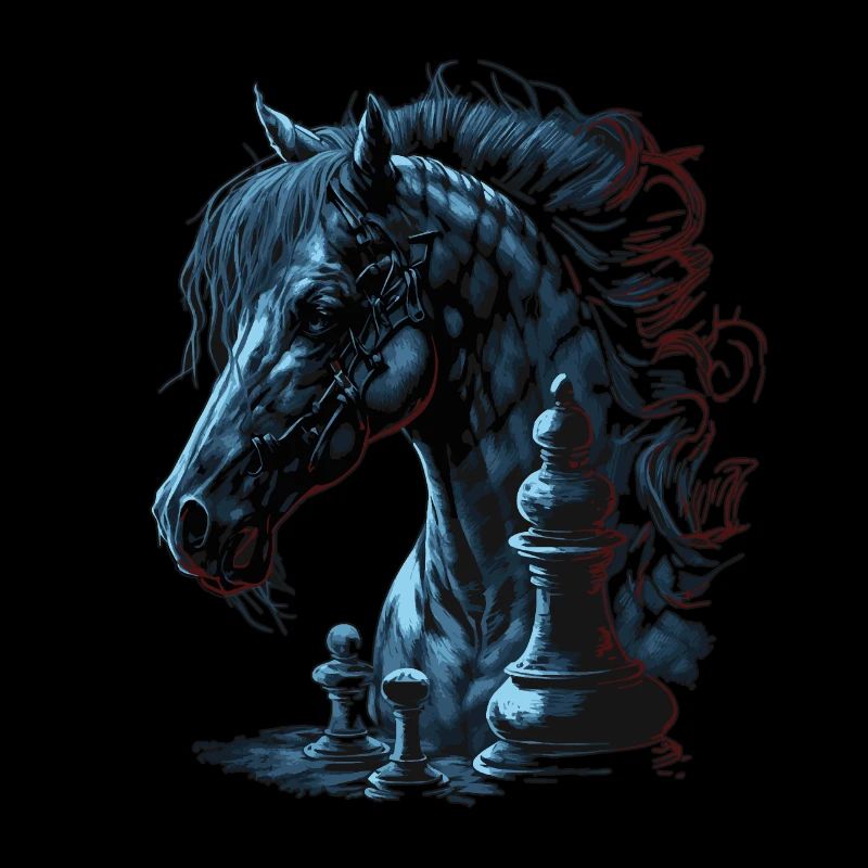 Cheval d’échecs chevalier