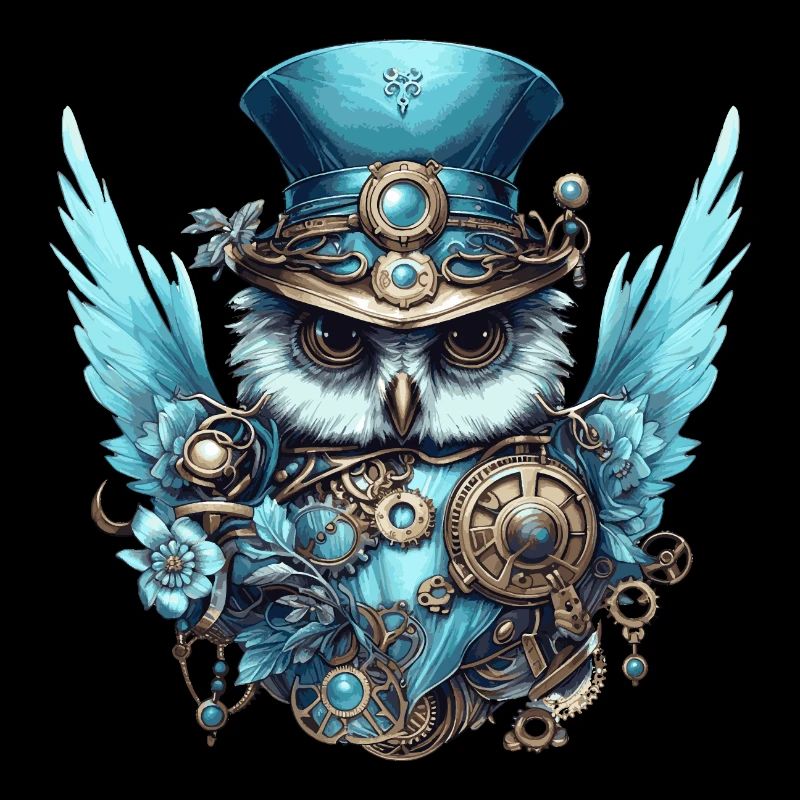 Coole Steampunk Eule