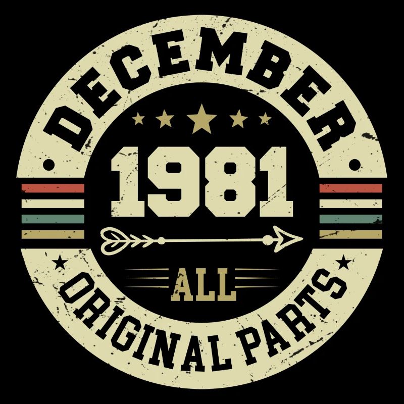 Légendes Anniversaire Décembre 1981 Naissance Cadeau