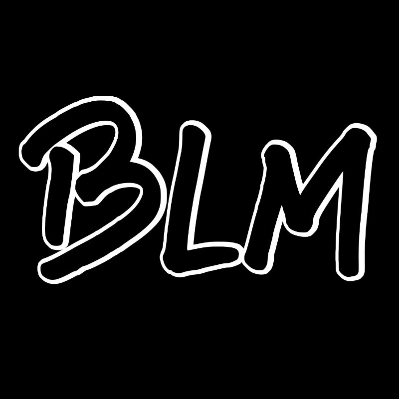 BLM - Schwarze Leben zählen 3D-Kontureffekt